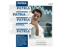 Tablet Screenshot of patria-finance.cz